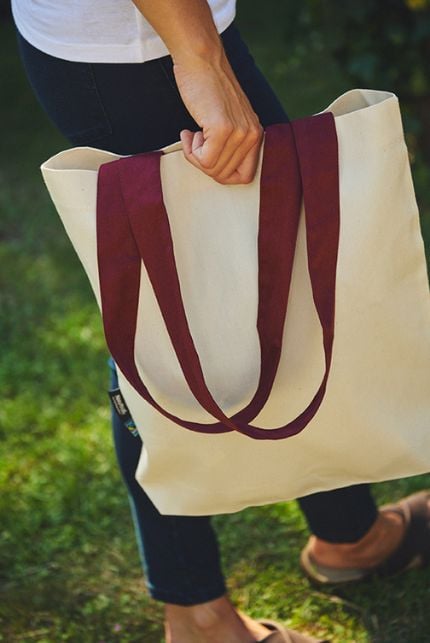 Twill Bag with Contrast Handles