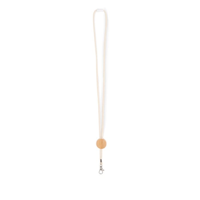 Lanyard med bambusdetalje