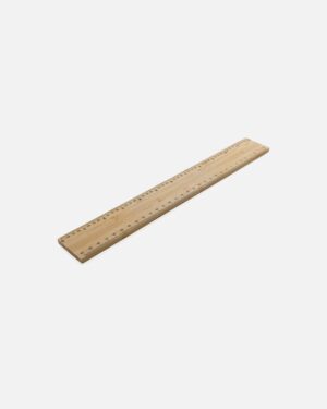 Timberson ekstra tyk 30 cm dobbeltsidet lineal i bambus
