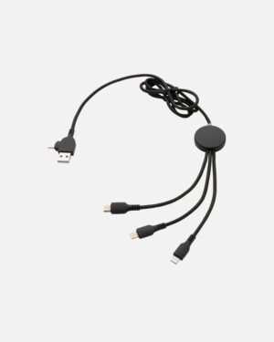 6-i-1 kabel med lys logo