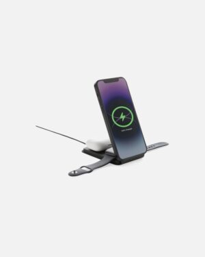 Swiss Peak 15W 3-i-1 magnetisk trådløs oplader i RCS rPU