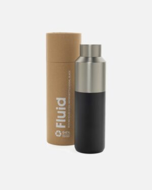 Fluid RCS certificeret 600ML vandflaske af genanvendt stål